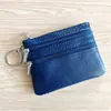 Explosiones Europeas y Americanas Billetera de Monedas de Cuero Genuino para Dama Bolso con Cremallera para Llaves de Casa Bolso Multifuncional para Tarjetas Monedas Monedas Monedas Bolso al por Mayor