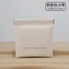 Bolsa de metralla cerrada simple mini bolsa de almacenamiento para audífonos de PU color caramelo monedero monedero bolsa de almacenamiento para labiales