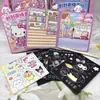 Nuevas y lindas tarjetas de dibujo para raspar de mascotas de dibujos animados, pegatinas de escenas, libro de pegatinas de grafiti negro para niños, juguete de regalo de premio