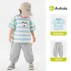 Pantalones Físicos Repelentes de Mosquitos para Niños Dudu Verano Niños 2026 Nuevo Estilo de Verano Niñas Pantalones Casuales Modernos