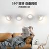 Lámpara de pared LED de lectura nórdica minimalista para dormitorio, mesita de noche, con interruptor independiente, brillo de esquina ajustable, pared de fondo para sala de estar