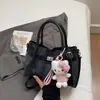 Nova Moda Primavera 2026 Bolsa Saco Tendência para Mulheres, Nova Versão Coreana, Bolsa de Mão Retro Única, Bolsa Texturizada para o Dia a Dia para Mulheres