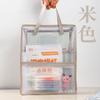 Bolsa de información portátil, bolsa de almacenamiento, bolsa especial para exámenes de ingreso a la universidad, malla de gran capacidad, transparente, tridimensional, para archivos de tutores.