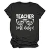 Maestra fuera de servicio estación independiente europea de ebay casual versátil moderna camiseta de mujer con cuello redondo y manga corta
