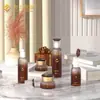 Conjunto de Cosméticos Frasco de Vidro Tônico Essência Frasco de Loção Material de Embalagem para Produto de Cuidados com a Pele Creme Creme Facial Frasco de Vidro Atacado
