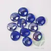 Vidrio para Horno Vidrio de Piedra Cuentas Planas de Vidrio 3cm Color Azul Marino Partículas de Vidrio de Piedra Vidrio Templado 28mm-32mm