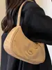 Bolsa de Ombro para Mulheres 2025 Inverno Nova Bolsa de Axila Cor Sólida Bolsa Bolinho Estilo Estrangeiro Bolsa Popular Deste Ano Bolsa Feminina