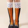 Nueva tendencia máquina de pezuña de vaca divertida calcetines de fitness para adelgazar pantorrilla hasta la rodilla pierna de burro calcetines casuales para el hogar para niños