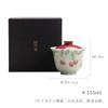 Sabendo que Shanzhi Raspberry Pi pintado à mão Cover Bowl literati Household Healing Kung Fu Tea Set Ceramic Tea Bowl