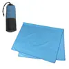 Toalla de Playa Portátil de Microfibra Lisa, Toalla Deportiva para Adultos para Exteriores, Toalla Deportiva de Secado Rápido y Absorbente