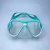Máscara de Buceo de Silicona para Adultos Marco Grande Equipo de Snorkel Vidrio Templado Protector de Nariz Antivaho Gafas de Buceo Máscara