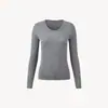 Camisa de Base Slim Fit 100% Lã Merino Gola Redonda Grande 18 Pontos Sem Costura Peça Única Fio Yangtzé Tricô de 3 Cores