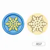 Sellos de Cera Serie Navideña con Diseños de Muñeco de Nieve, Copo de Nieve y Reno, Varios Estilos, Cabezales de Cobre para Diario y Sellado de Sobres