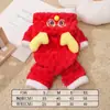 Ropa para Cachorros Traje Tang de Año Nuevo Ropa para Perros Invierno Cálido Perros Talla Pequeña Teddy Mascota Ropa para Perros Ropa de Invierno Venta al por Mayor