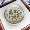 Shuibeike Mesmo Estilo Ouro Puro 999 Bolo de Ouro, Fique Rico Imediatamente, 520 Paz e Alegria Bolo de Ouro, Presente para Namorada Atacado