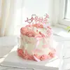 Decoración de pastel para el Día de San Valentín chino, letrero acrílico, moño, vela, accesorio de decoración para hornear de confesión de pareja