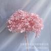 Arreglo Floral DIY para Decoración de Sala de Estar y Mesa de Comedor, Tallo Único de Hortensia Anna con Hojas Pequeñas, Suministro Directo del Fabricante, En Stock