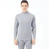 Pantalones térmicos de terciopelo alemán de doble cara con forro polar para hombre, otoño, ropa interior cálida para hombre, conjunto de pijama, invierno, a prueba de frío, calentamiento rápido