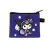 Nova Carteira de Moedas Desenho Animado Kuromi da Sanrio Moda Infantil Pequena Bolsa de Dinheiro Meninos e Meninas do Ensino Fundamental Bolsa de Armazenamento Fofa