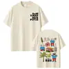 Camiseta Gráfica Unisex Vintage de Manga Corta de Algodón Puro Estilo Hip-Hop para el Tour 2026 del Rapero Bad Bunny