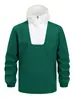 Chamarra abrigo pullover versátil de moda con retazos para hombre, deportiva, para exteriores, casual, corte holgado, comercio exterior
