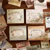 Pegatinas en Caja Zaomao Cosas Viejas Colección del Tiempo Diario Retro Material para Manualidades Pegatinas Decorativas 40 Hojas por Paquete 4 Estilos a Elegir