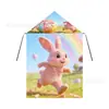 Capas Infantiles para Niños y Niñas con Estampado de Conejo de Pascua Europeo y Americano, Lindas y Vivas, Suministro al por Mayor