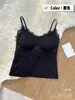 811-6 Camisola de Encaje para Niñas con Almohadillas en el Pecho, Usable como Ropa Interior o Exterior, Hermoso Diseño en la Espalda, Sujetador Integrado, Top Ajustado
