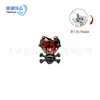 Brincos de Tarraxa em Liga de Titânio F136 Estilo Gótico Personalidade Caveira Coração Zircônia Piercing de Orelha Cartilagem Piercing de Lábio Piercing Interno Espiral Joias