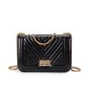 Novo Estilo Bolsa Pequena com Corrente Estilo Chanel Celebridade da Internet Estilo Quente Bordada com Diamantes Transversal Otimização de Qualidade Grande Capacidade Moda Feminina