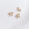 Série de Pequenos Pingentes de Zircônia Micro-Cravada Banhada a Ouro 14K com Preservação de Cor Vida Marinha Cauda de Peixe Abelha Borboleta Gato Pingente DIY