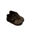 Zapatos de Mujer Estilo Europeo con Forro de Piel 2026 Invierno Nuevos Estilo Europeo Superficie de Cuero Casual Retro Mocasines