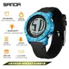 Sanda Temu Reloj Más Vendido Multifuncional Unisex Esfera Grande Reloj Deportivo Resistente al Agua Muñequera Pantalla Desplazable Reloj Electrónico