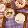 Plato de pan para perro, plato de pan de simulación de resina, casa de muñecas DIY, juego de comida en miniatura, modelo de tienda de conveniencia