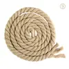 Corda de algodão colorida de 8 mm de espessura, três fios de linha de algodão, corda de amarração manual para decoração de loja DIY