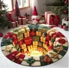 Decoración Navideña Efecto 3D Felpa de Cristal Felpudo Resistente al Desgaste Resistente a la Suciedad Felpudo para Puerta de Entrada Pasillo Tacto Afelpado Aislamiento Térmico Felpudo para Ventana de Mirador