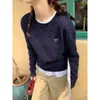 Suéter Básico de Tricô Amarelo com Gola Redonda para Mulheres, Novo Estilo Primavera e Outono 2026, Suéter Interno Inspirado em Chanel, Caimento Solto, Top Emagrecedor