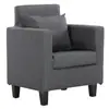 Novo Sofá Individual Pequeno de Couro e Tecido, Elegante e Simples, Poltrona Pequena para Hotel, Escritório, Lan House, Lazer