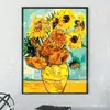 El Más Vendido de Amazon Pintura de Diamantes 5D Calcomanía de Girasol Diamante Redondo Diamante Completo Pintura Decorativa Venta Directa de Fábrica Venta al por Mayor Dropshipping