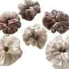 Lazo para el pelo de tela coreana rosa de encaje puramente deseable, elegante y fresco, scrunchie dulce, cuerda para el pelo dulce, scrunchie de perlas