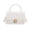 Bolso de mano con solapa tejida, bolso cuadrado pequeño para mujer, con cierre de metal, estilo vintage, bolso cruzado simple, suministro al por mayor
