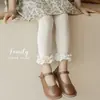 Novedad Otoño Medias para Niños Estilo Coreano Rayas Anchas Encaje Grande Longitud al Tobillo para Niñas Ropa Exterior para Bebé Calcetines Leggings