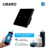 Interruptor Inteligente Tuya Estándar Europeo Cero Fuego Panel de Vidrio Templado Control por Voz Alice App Temporizador Procesamiento
