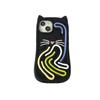 Marca de moda DIY Line Cat iPhone16promax Capa de telefone para Apple 15Pro Resistente a quedas 14/13 Macio