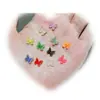 Manicura Explosiva Mariposa Mini Color Aurora Fantasma Transparente Tridimensional Ciber Celebrante Lazo Taladro Decorativo para Uñas Pequeñas
