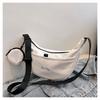 Bolso Dumpling Simple Estilo Japonés 2024 Nuevo Estilo Deportivo Gran Capacidad Bolso Cruzado Estudiante Clase Hombro Bolso de Viaje para Mujeres