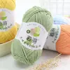 Ruoyu Hilo de Algodón Peinado de 5 Hilos para Bebé, Bolas Gruesas de Lana para DIY, Bolsa de Materiales para Crochet Hecho a Mano, Hilo de Algodón