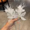 Tocados para el Día del Niño Li Yitong Ciervo Blanco Mismo Pasador Borla de Perla Aire de Hada Pasador Alas de Mariposa Tocados de Elfo