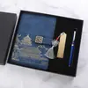Caderno de Negócios Guofeng A5 Traje de Presente de Alta Qualidade Traje de Caneta de Assinatura de Metal em estoque Presente de Acompanhamento para Publicidade