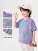 Camiseta de Manga Curta de Algodão Puro para Meninos Europeus Roupas Novo Modelo 2026 Top Fino de Verão para Crianças Pequenas
